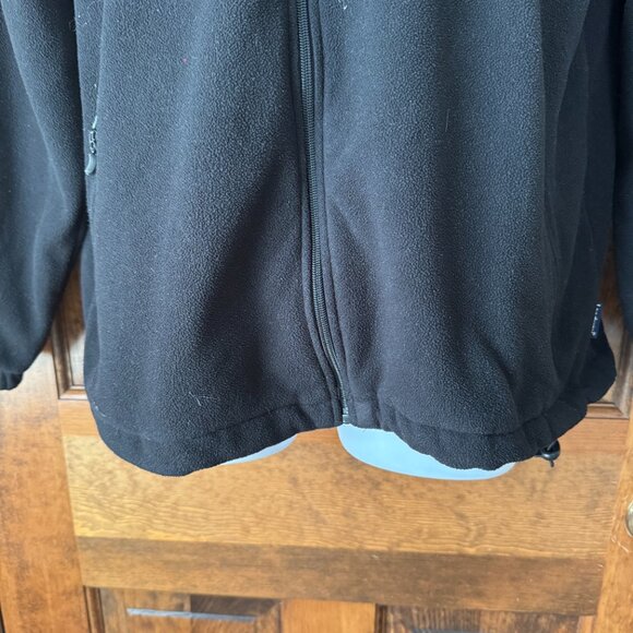 Landway Black Zip-Up Fleece w/OCEAN CITY in White Embroidered Letters Medium - Picture 9 of 13